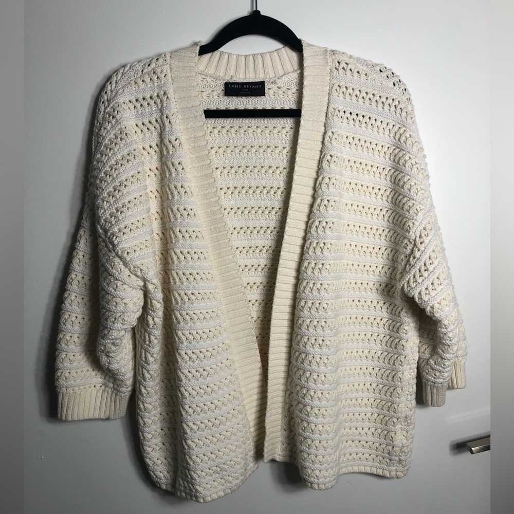Lane Bryant Crocheted Cardigan 22/24